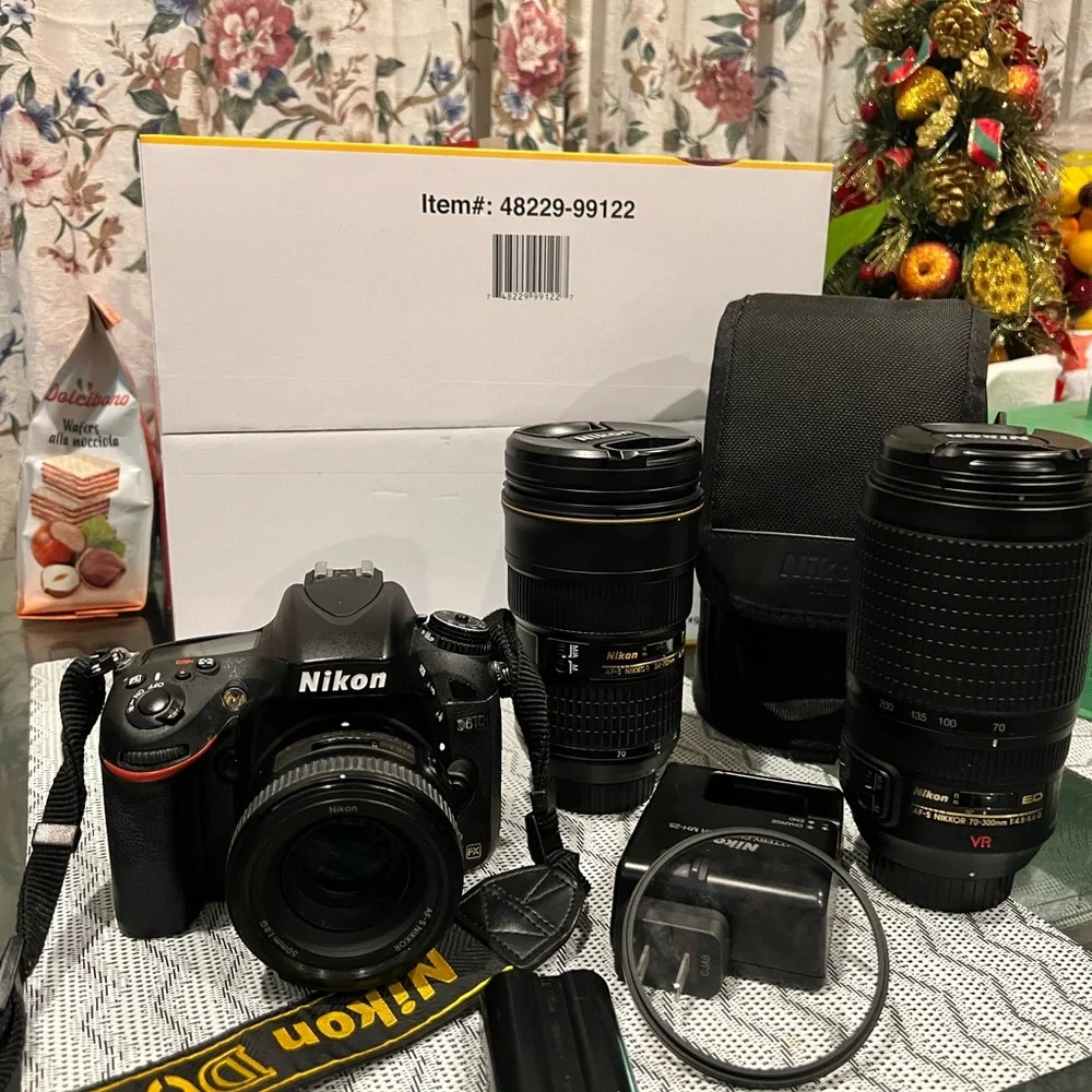DSLR D610, lens and accessories